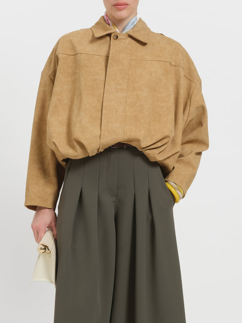 Giacca bomber in ecodaino