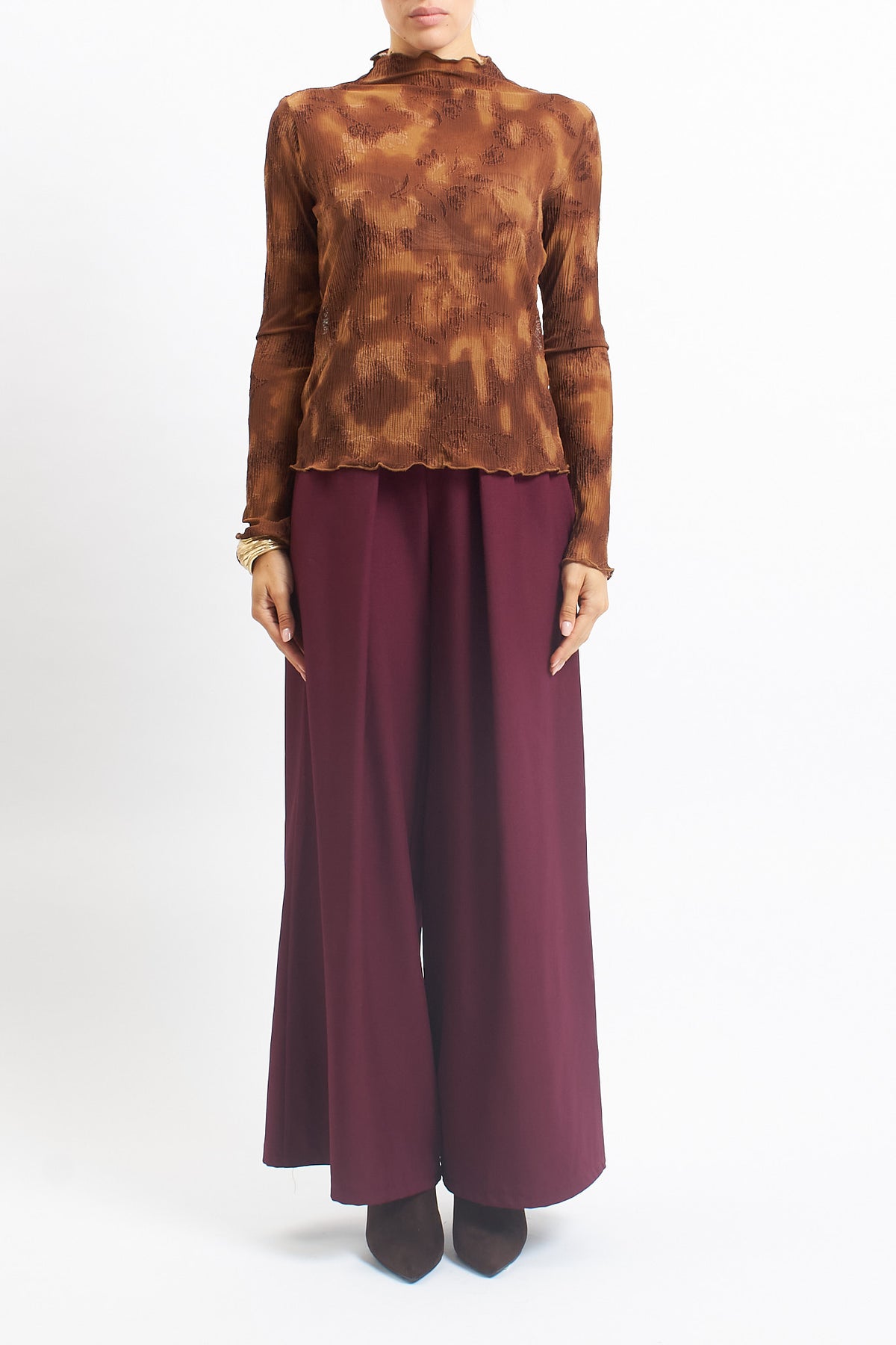 Maglia lupetto in tulle