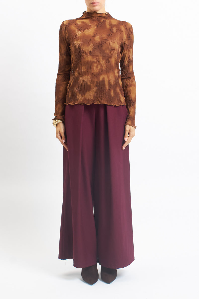 Maglia lupetto in tulle