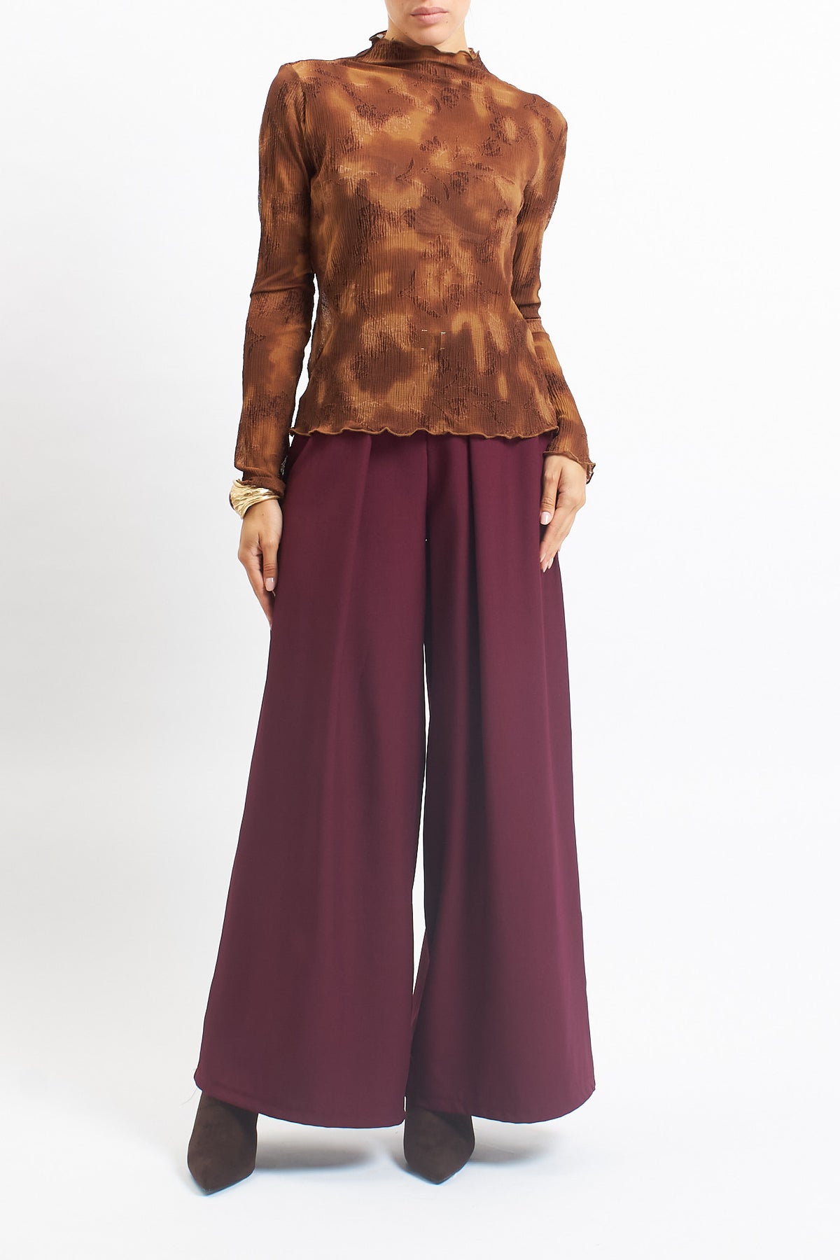 Maglia lupetto in tulle