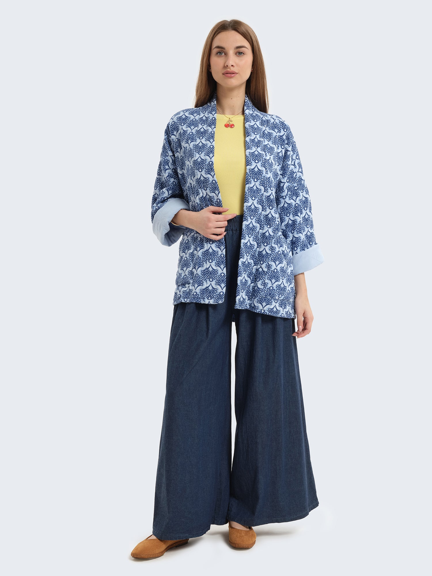 Pantaloni over in denim