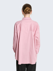 Camicia popeline con bottoni gioiello