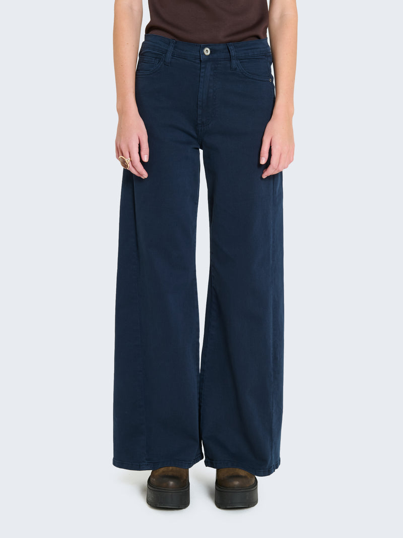 Jeans wide leg blu
