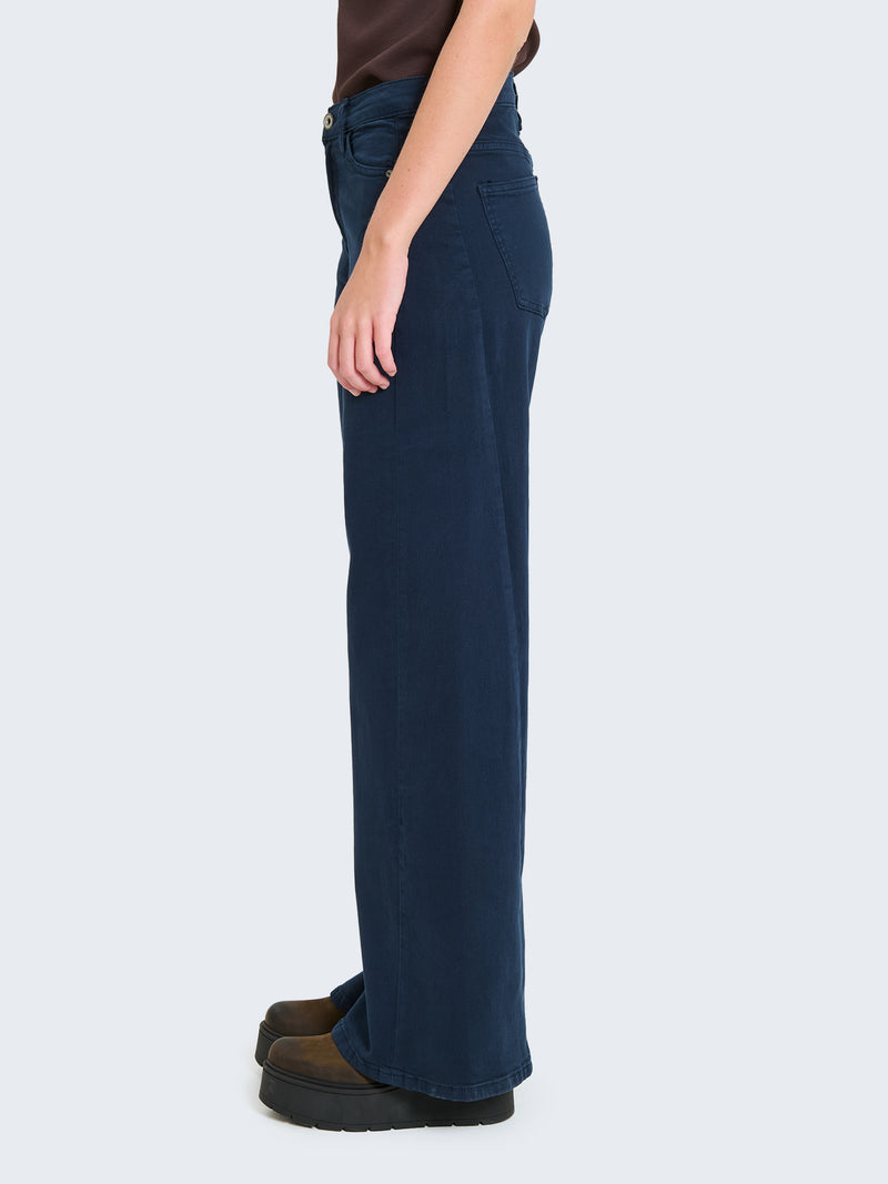 Jeans wide leg blu
