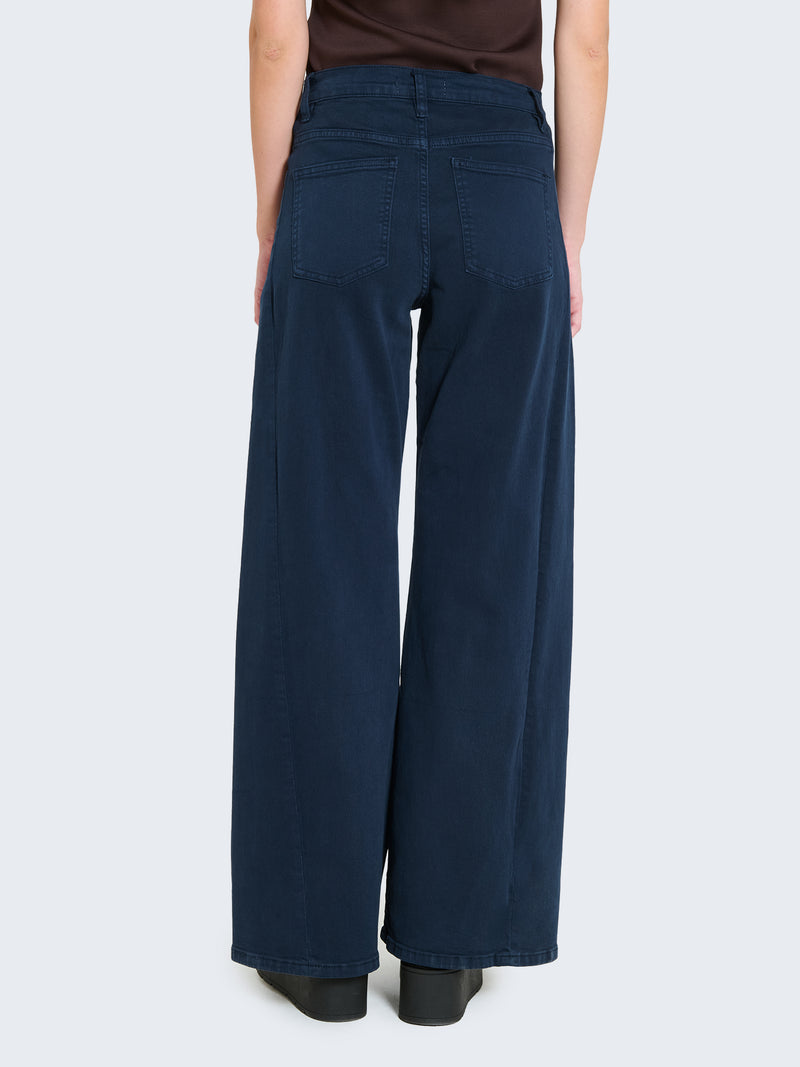 Jeans wide leg blu