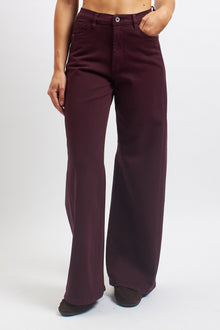 Pantalone wide leg in cotone