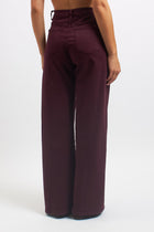 Pantalone wide leg in cotone