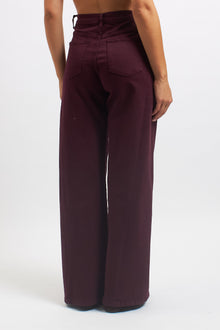 Pantalone wide leg in cotone