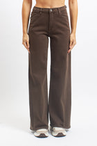 Pantalone wide leg in cotone