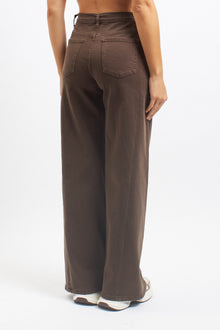 Pantalone wide leg in cotone