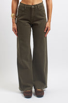 Pantalone wide leg in cotone