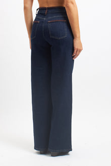 Jeans regular con inserti marrone