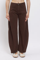 Pantalone barrel in cotone
