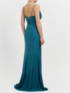 Abito lungo con strass