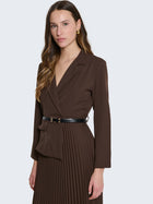 Abito lungo con gonna plissè