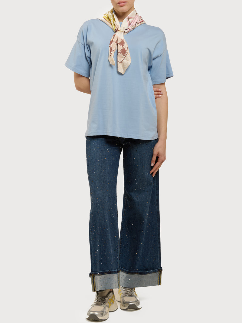 T-shirt con foulard