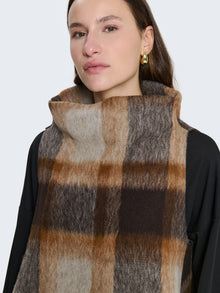 Oversized vest in boiled wool