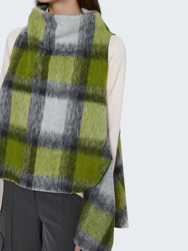 Gilet over in lana cotta