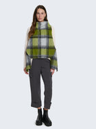 Pantaloni palazzo cropped con tasche cargo