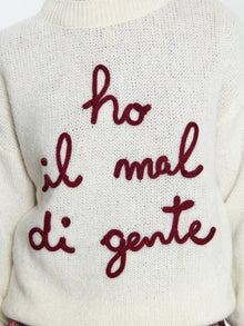 Maglione "Ho il mal di gente"
