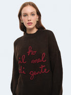 Maglione "ho il mal di gente"