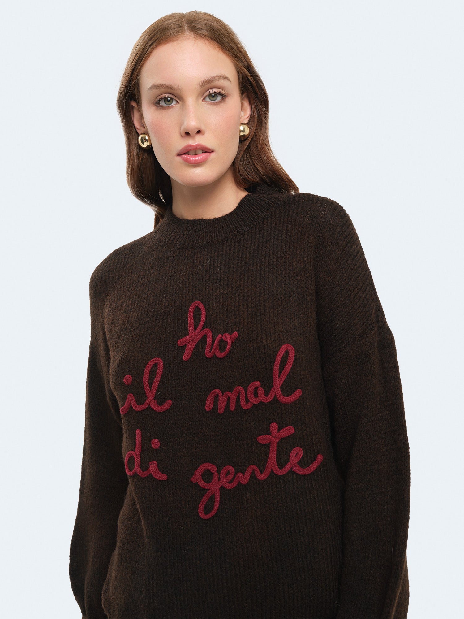 Maglione "ho il mal di gente"
