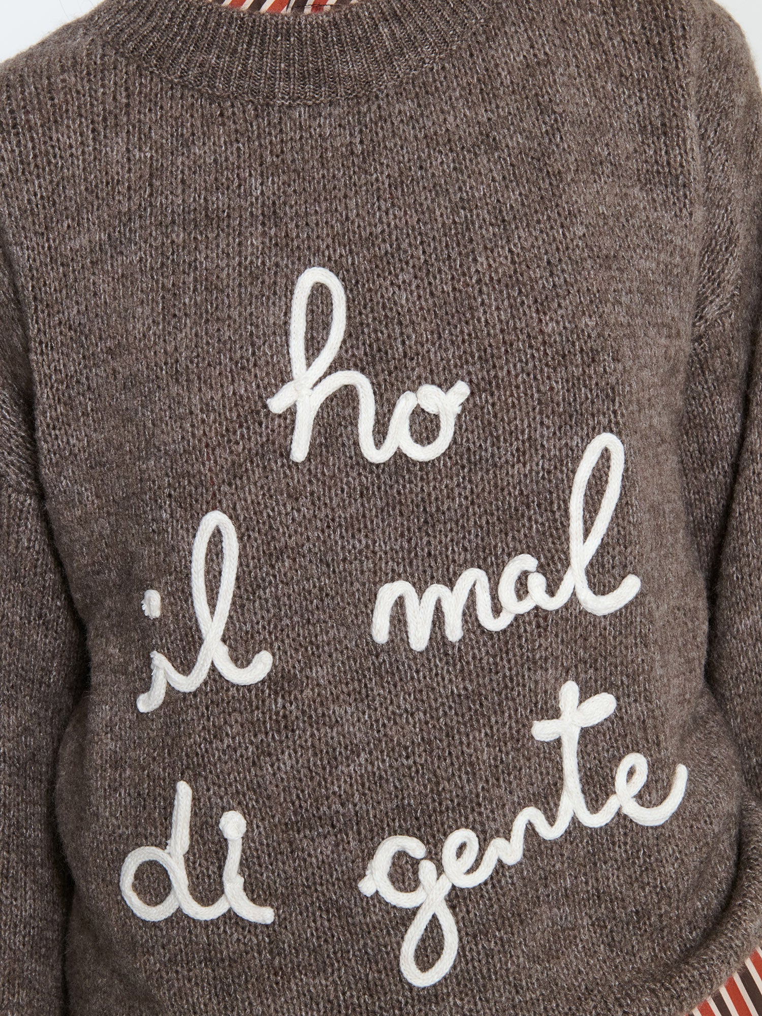 Maglione "Ho il mal di gente"