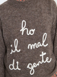 Maglione "Ho il mal di gente"