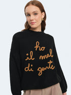 Maglione "ho il mal di gente"