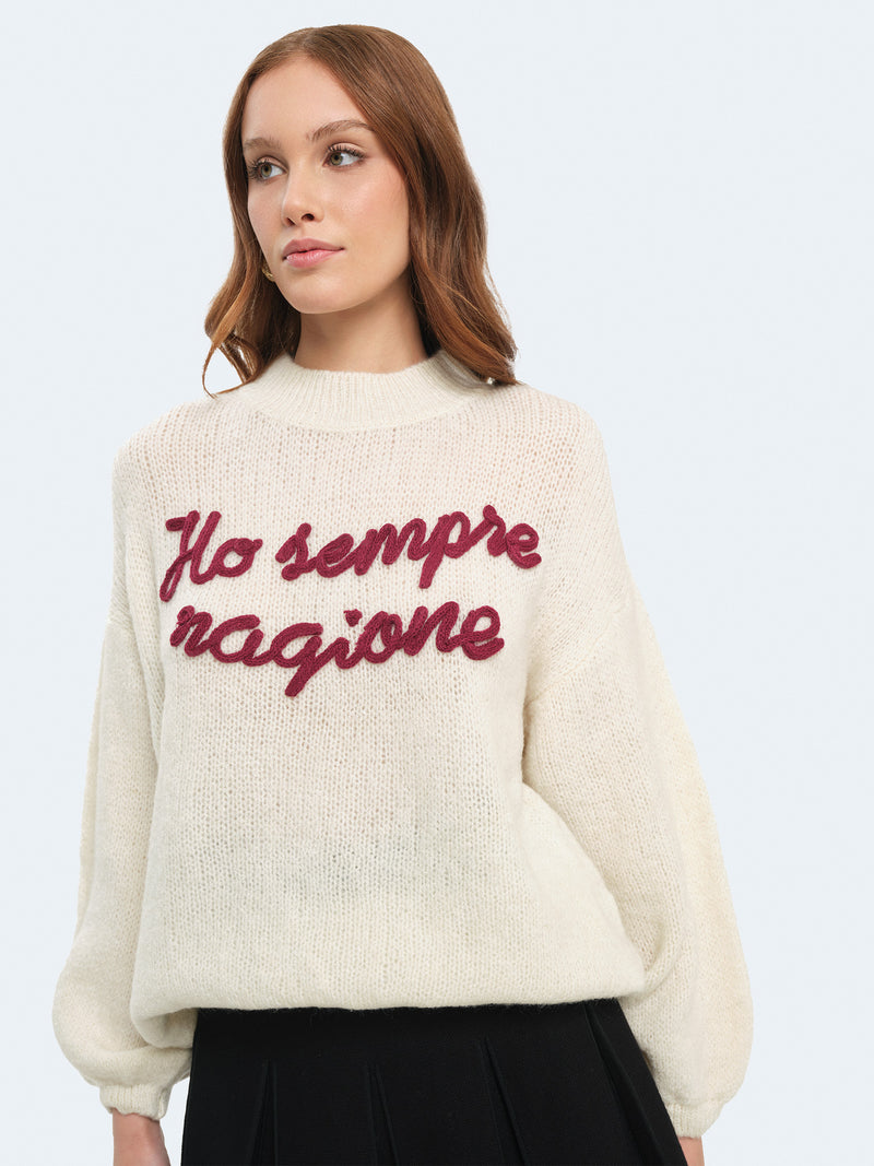 Maglione "ho sempre ragione"