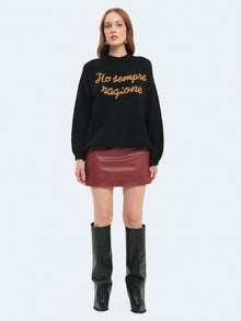 Minigonna in ecopelle