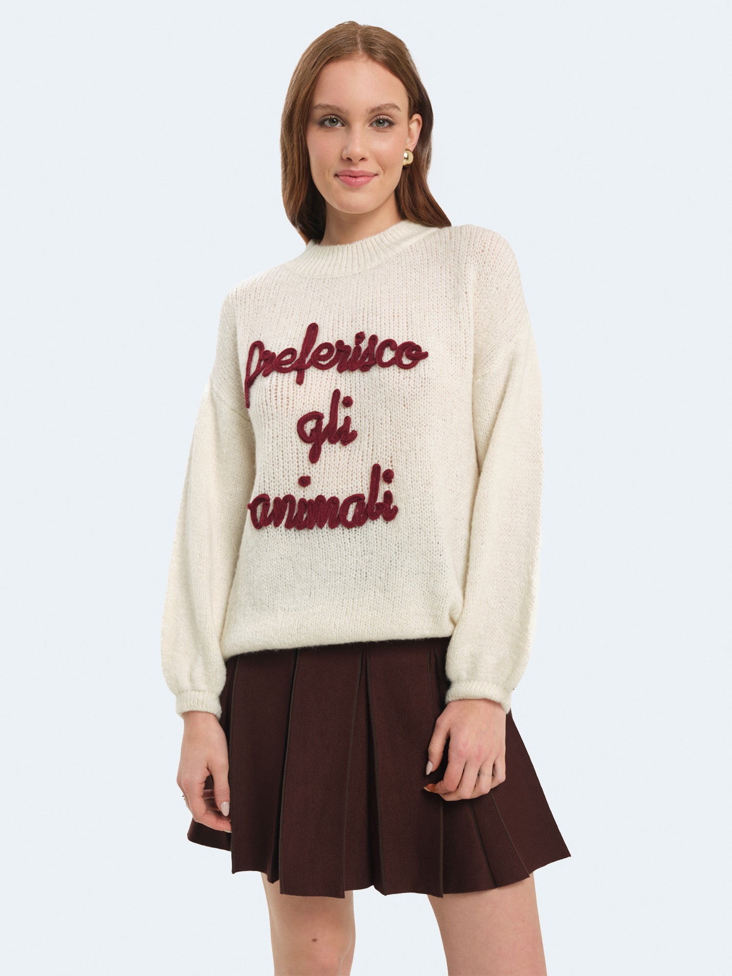 Maglione "preferisco gli animali"