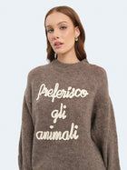 Maglione "preferisco gli animali"
