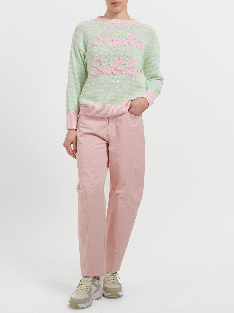 Maglia in cotone "Santa subito"