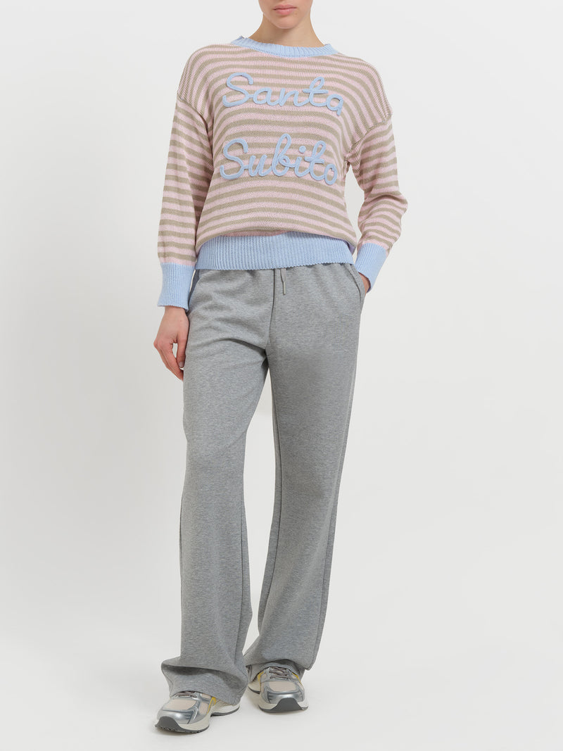 Maglia in cotone "Santa subito"