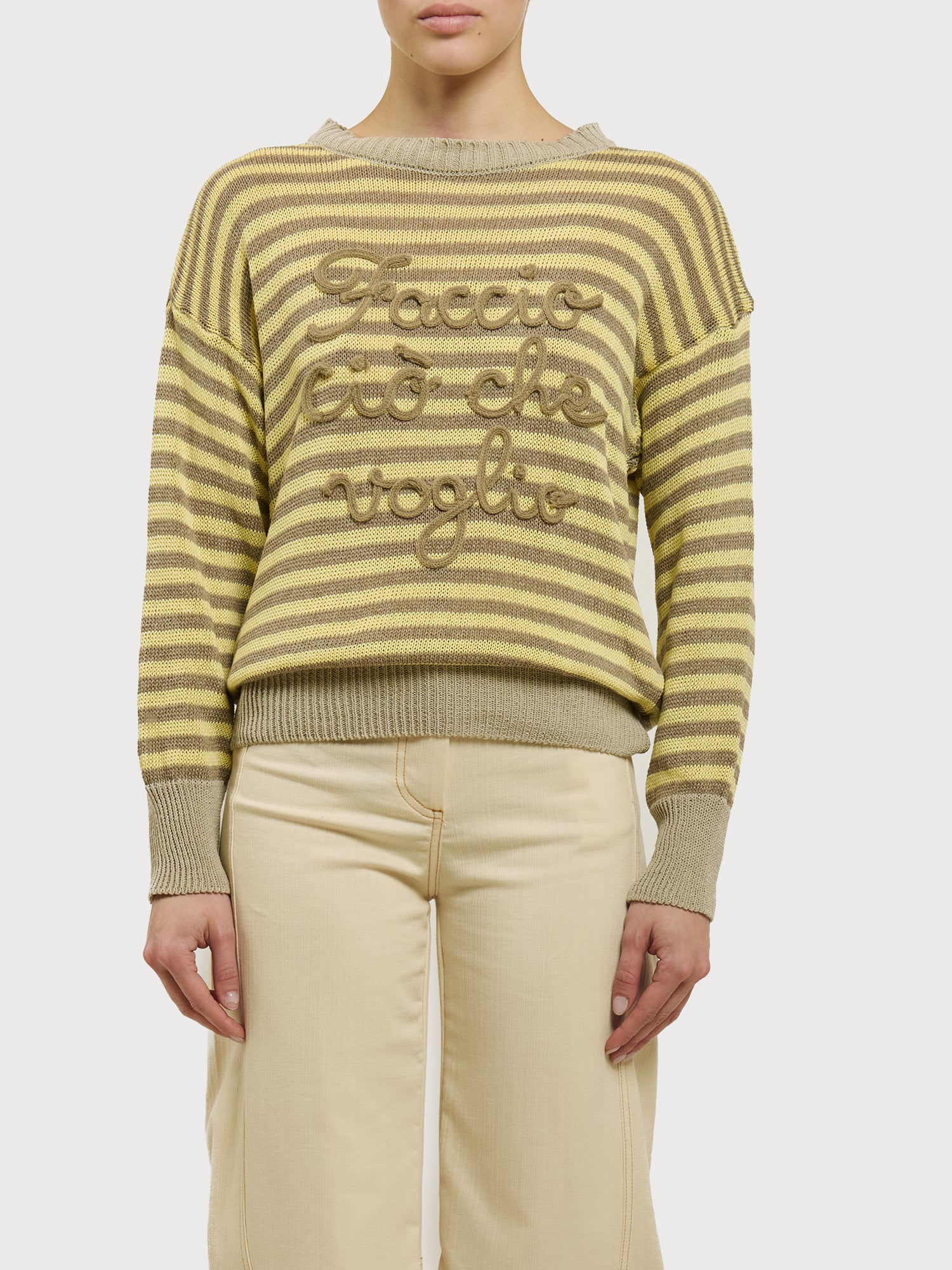 Maglioncino in cotone "Faccio ciò che voglio"