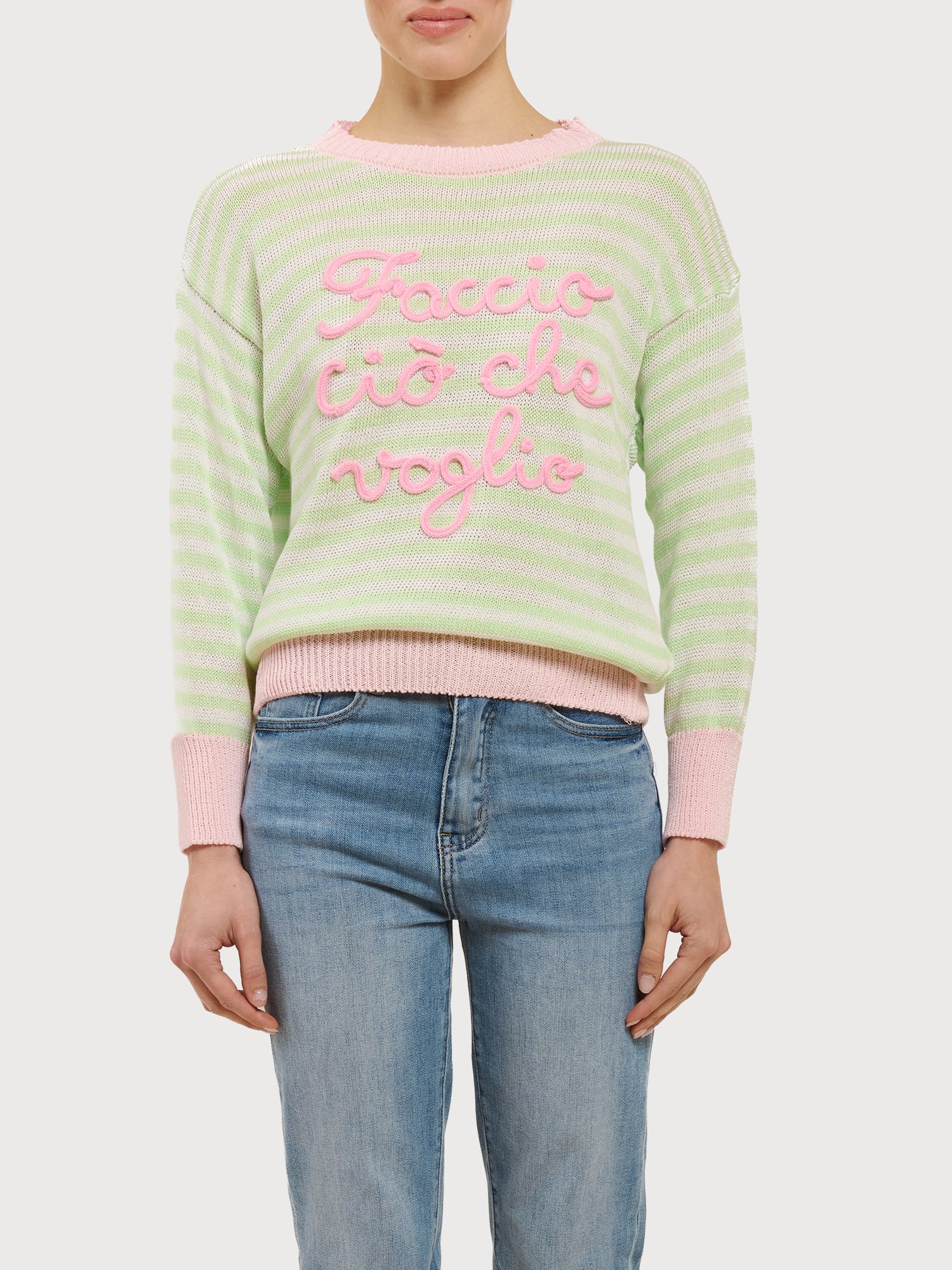 Maglioncino in cotone "Faccio ciò che voglio"