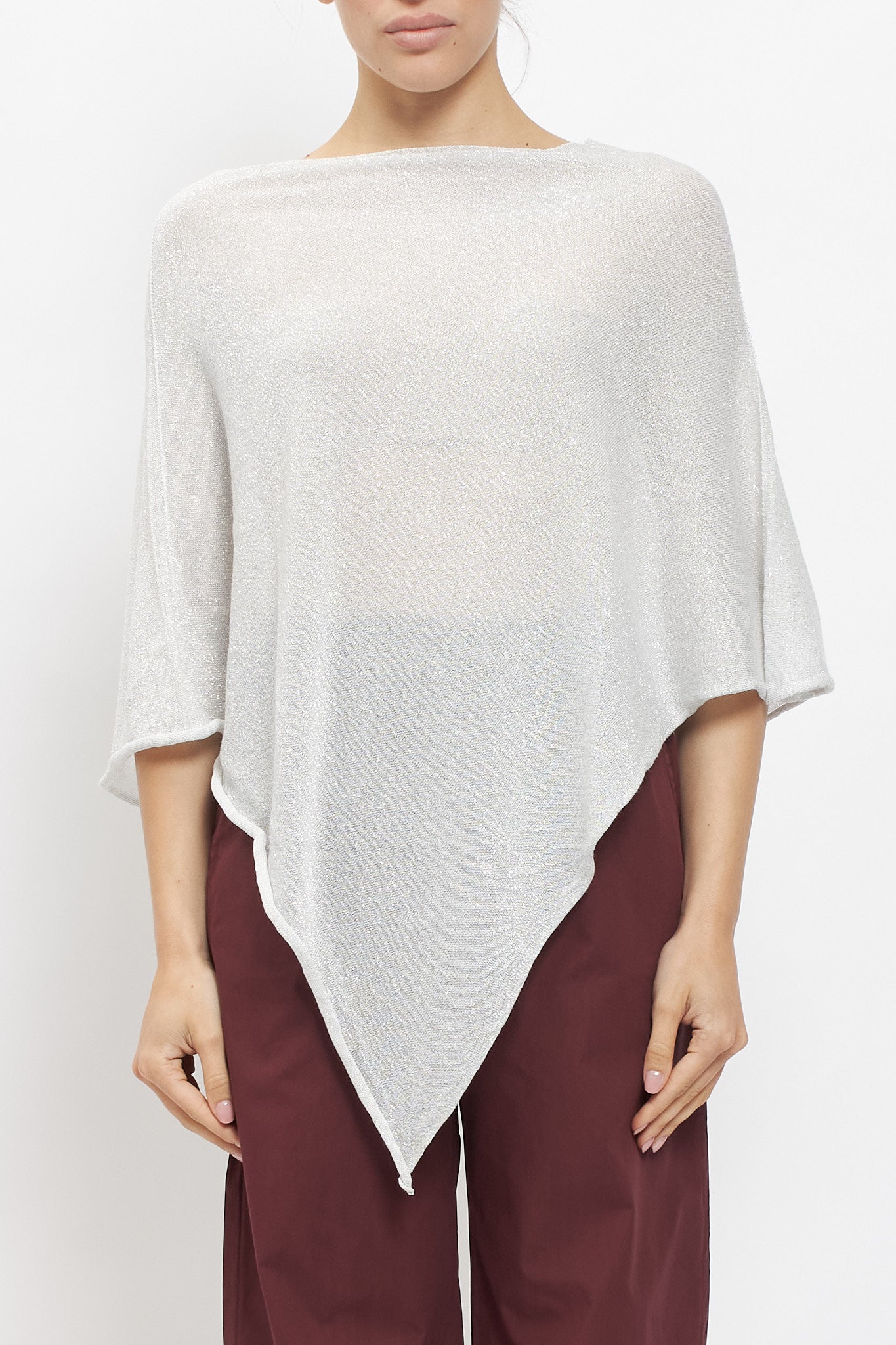 Poncho in lurex