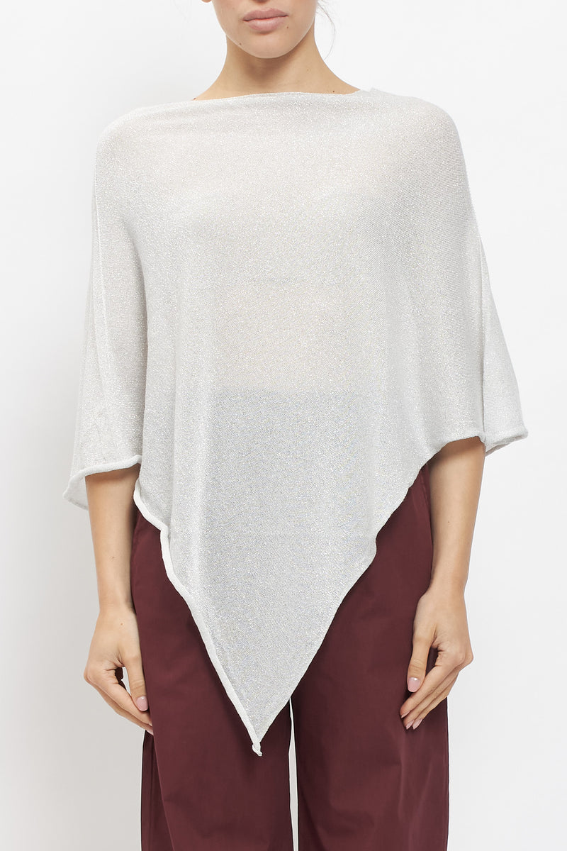 Poncho in lurex