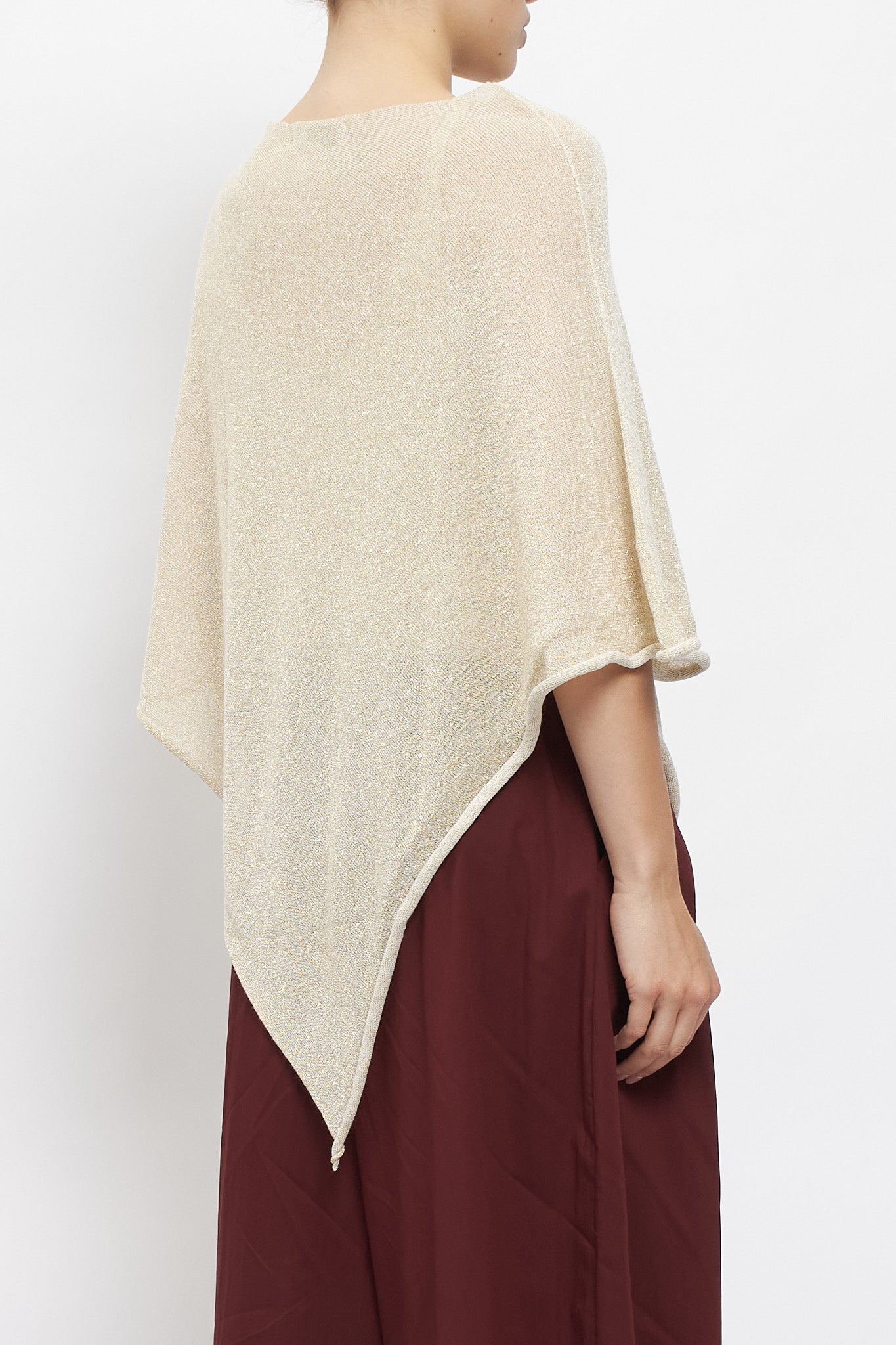 Poncho in lurex