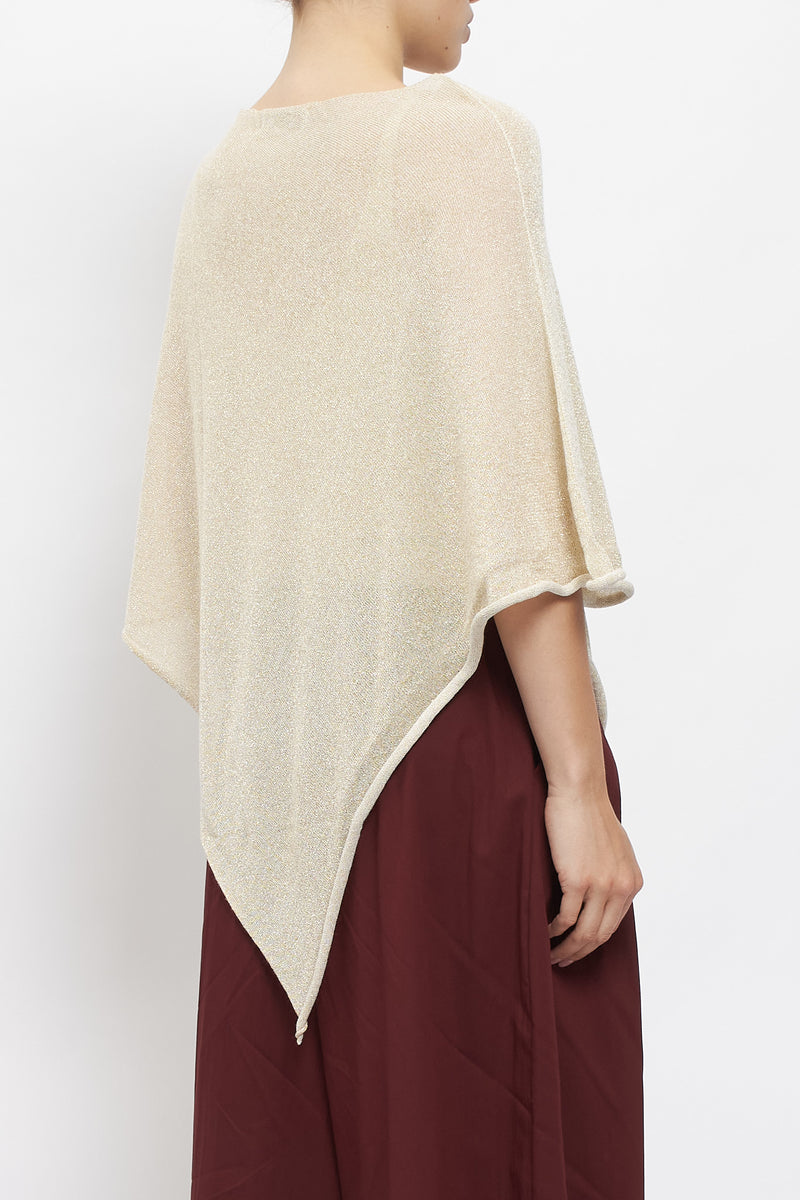 Poncho in lurex