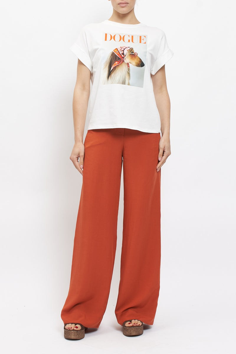 T-shirt con stampa "Dogue"