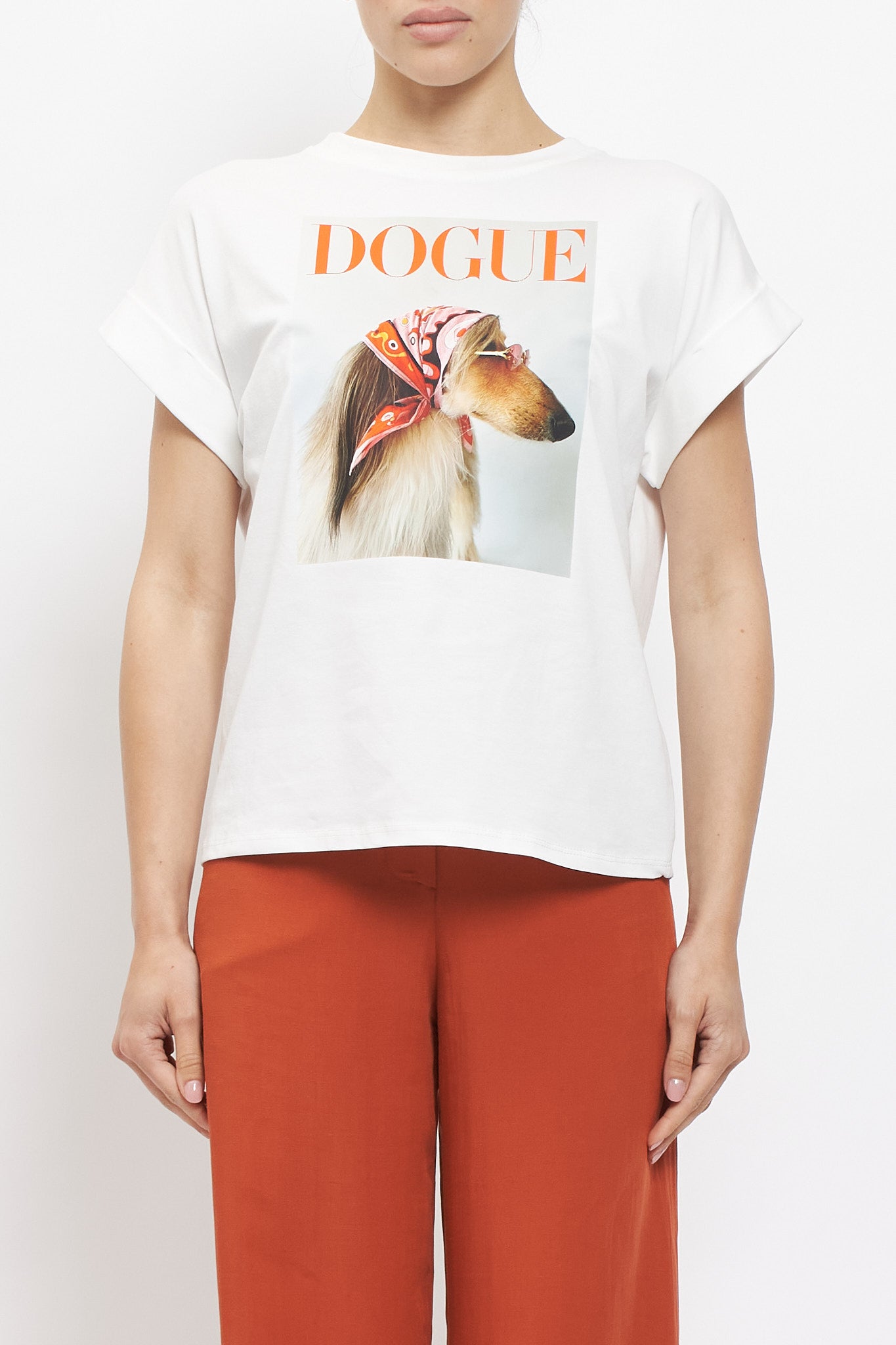 T-shirt con stampa "Dogue"