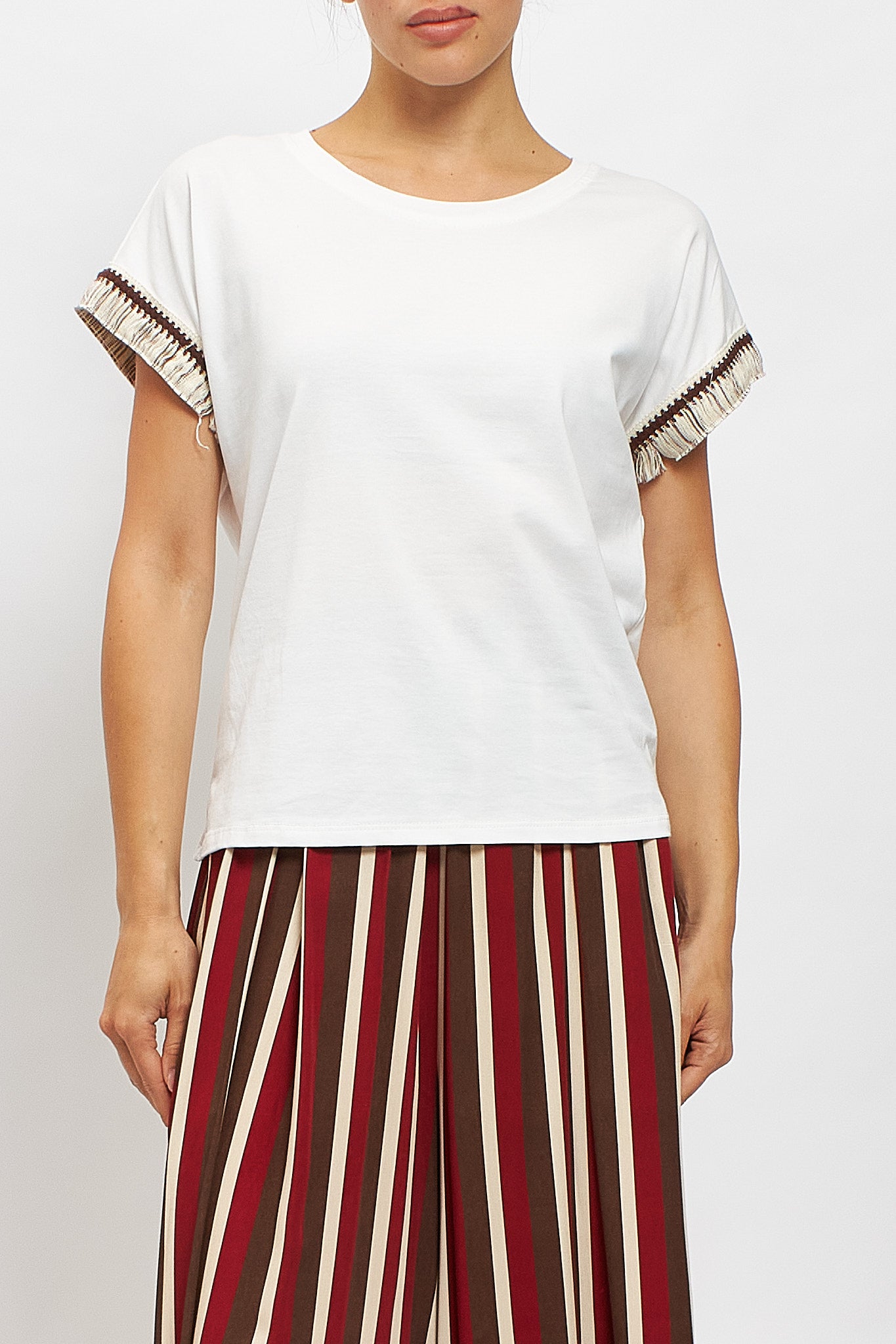 T-shirt con frange