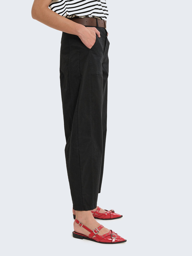Pantaloni balloon cargo con cintura