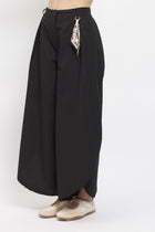 Pantaloni in cotone con spacchi laterali