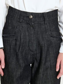 Pantaloni balloon in denim