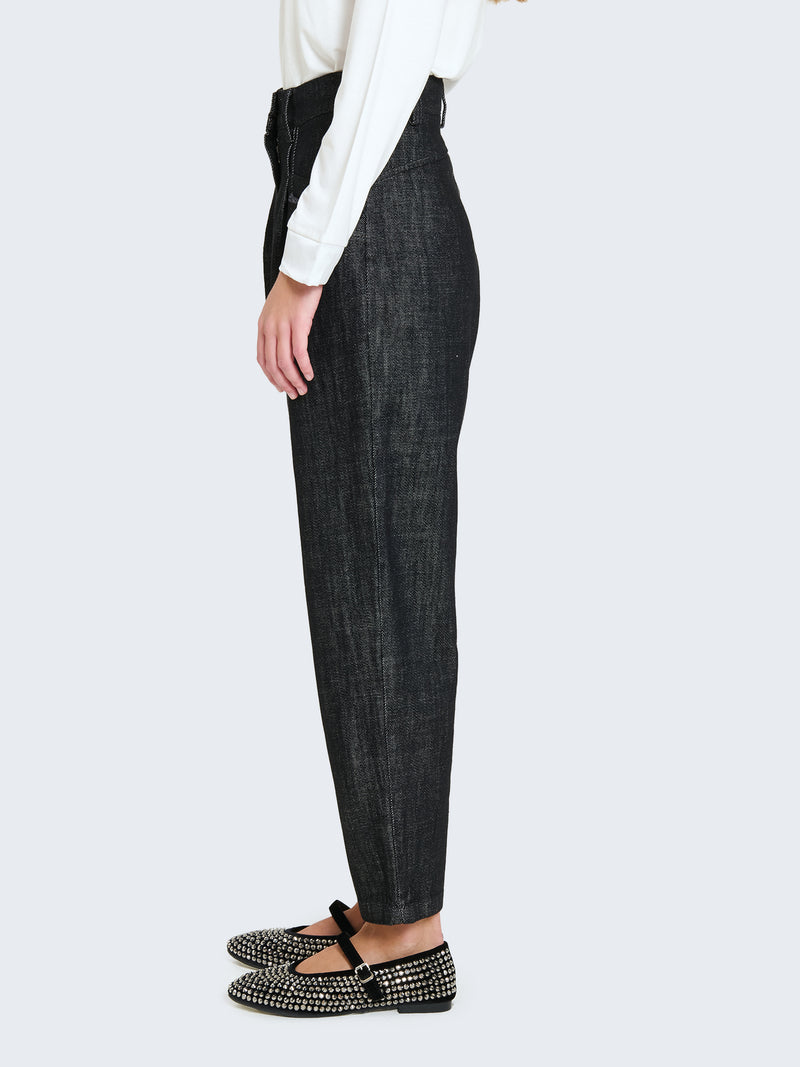 Pantaloni balloon in denim