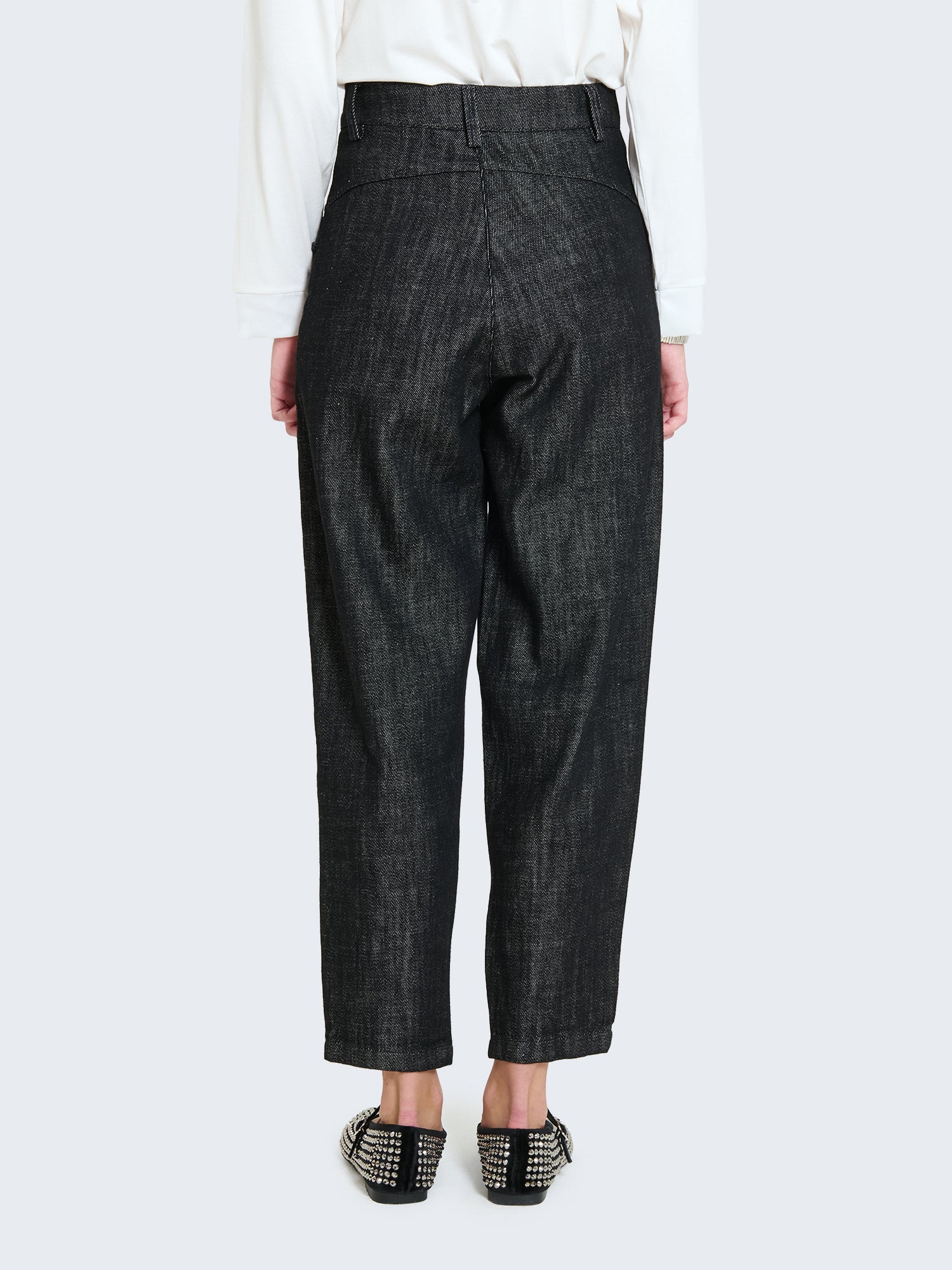 Pantaloni balloon in denim