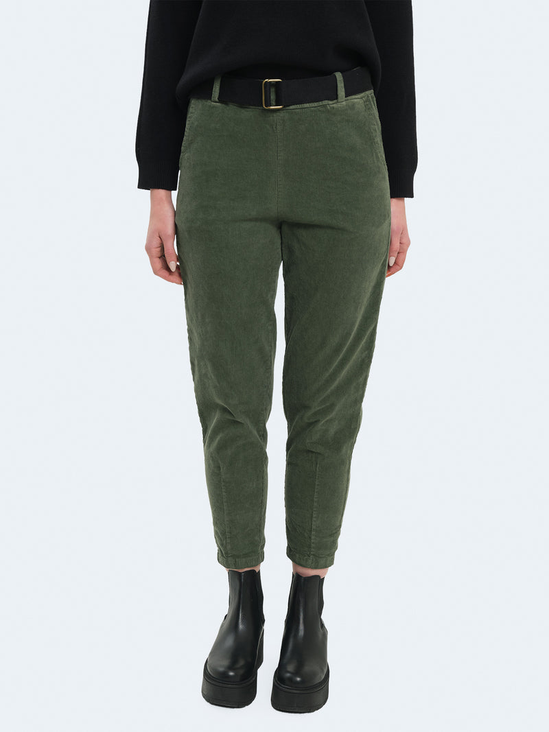 Pantaloni slim fit in velluto